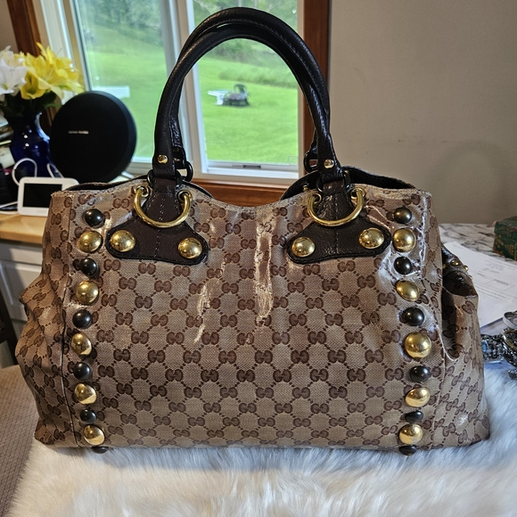 Gucci XL Crystal Fringe Babouska Hobk - Picture 4 of 16